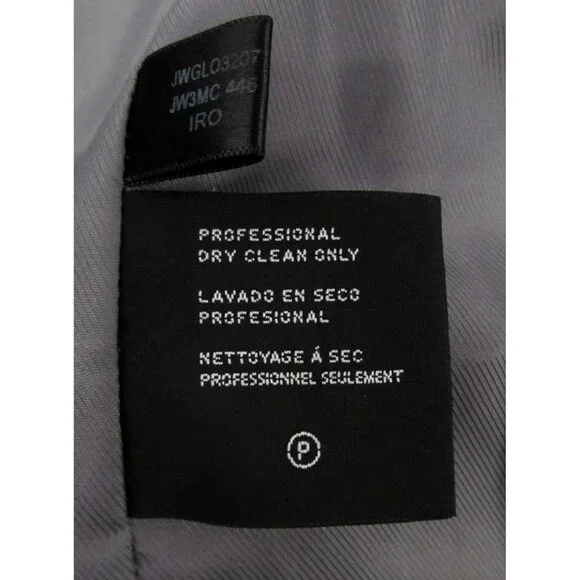 Vintage Jones New York Overcoat Womens Sz 12 Charcoal Gray Wool Lined Button Up - Picture 16 of 16